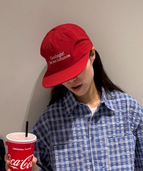 CIAOPANIC TYPY（チャオパニックティピー）の「【UNISEX】ナイロンロゴキャップ（キャップ・レディース・ブラック/ブルー/レッド/イエロー・ONE SIZE）」の12枚目の写真