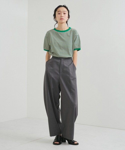 STAR&STRIPE（スターアンドストライプ）の「【STAR＆STRIPE(スター&ストライプ)】RINGER TEE（Tシャツ/カットソー・レディース・ブラック/グリーン/レッド/ネイビー・M）」の20枚目の写真