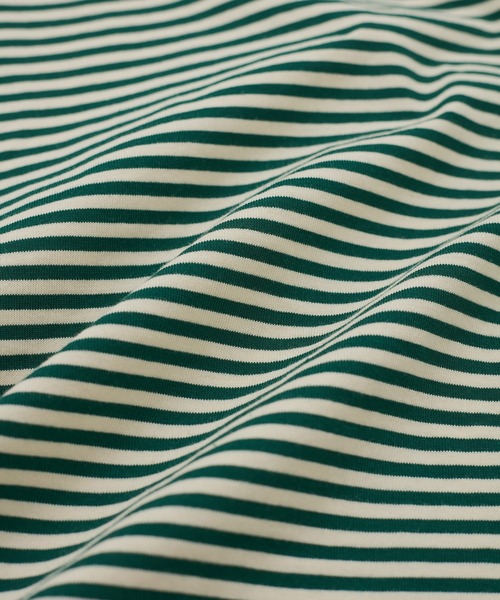 STAR&STRIPE（スターアンドストライプ）の「【STAR＆STRIPE(スター&ストライプ)】RINGER TEE（Tシャツ/カットソー・レディース・ブラック/グリーン/レッド/ネイビー・M）」の9枚目の写真