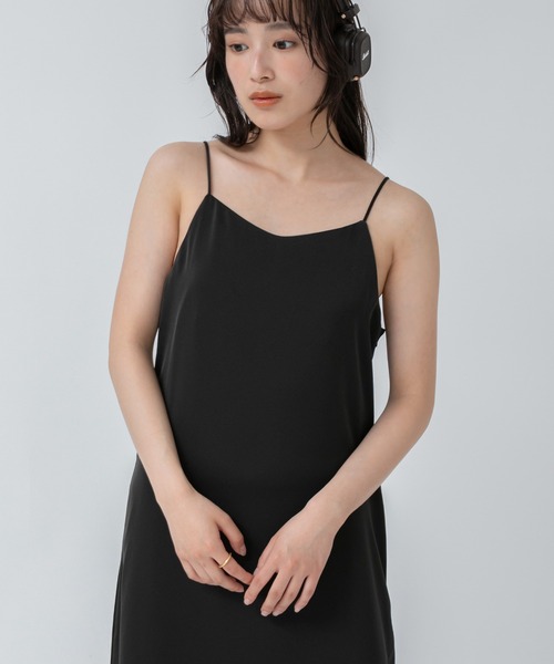 セール】マットサテンワンピース/ロング マキシ丈 フリーサイズ