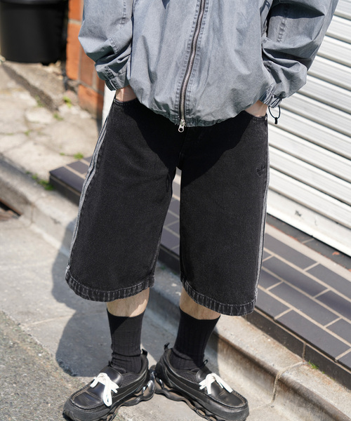 【adidas】Originals ジョガーデニム バミューダショーツ ワイド adidas】Originals ジョガーデニム バミューダショーツ ワイド