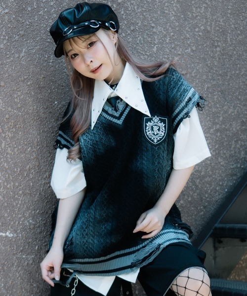 トラバストーキョー　チェックパターンビスチェセットアップ TRAVAS TOKYO/トラバス トーキョー』Check pattern Bustier Set