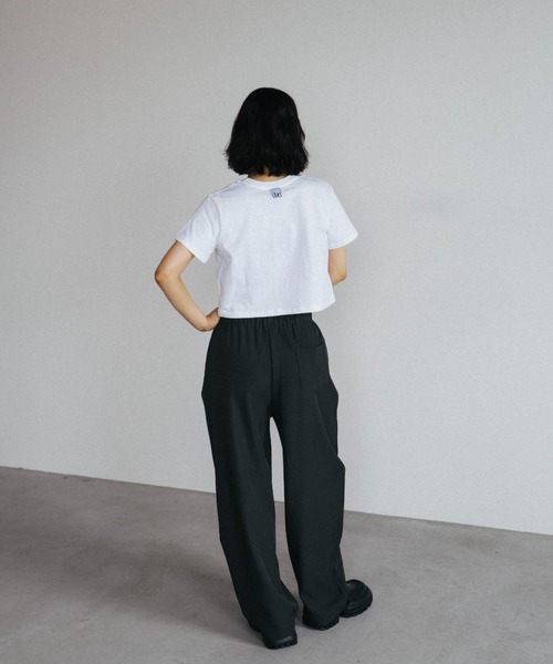 duei（デュイ）の「ベーシッククロップドTシャツ（Tシャツ/カットソー・レディース・ホワイト/ブラック・FREE）」の19枚目の写真