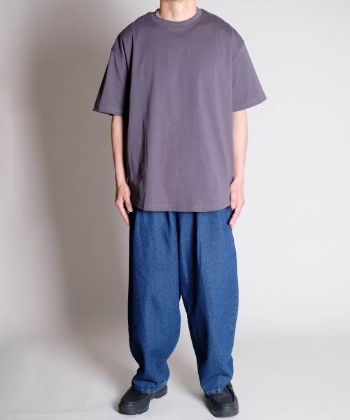 rehacer(レアセル)の「R. : OverSize Round Tech S/S(Tシャツ/カットソー・メンズ・ブラック/ホワイト/グレー・MEDIUM/LARGE)」の5枚目の写真