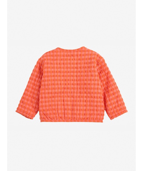 BOBO CHOSES(ボボショーズ)の「Vichy padded jacket(ノーカラージャケット・キッズ・ピンク・9MONTH/6MONTH)」の2枚目の写真