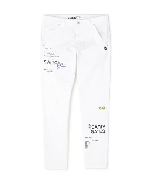 PEARLY GATES(パーリーゲイツ)の「【PEARLY GATES】ストレッチ綾目ドビー/ストレッチデニム EXストレッチvision 5ポケットパンツ(その他パンツ・メンズ・ホワイト/ネイビー/ブルー・LARGE/X-LARGE)」の7枚目の写真