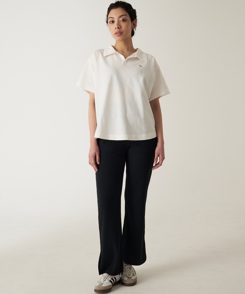 Eddie Bauer(エディーバウアー)の「開襟 Tシャツ(Tシャツ/カットソー・レディース・ホワイト/チャコール/杢グレー・S/L/M/XL)」の7枚目の写真