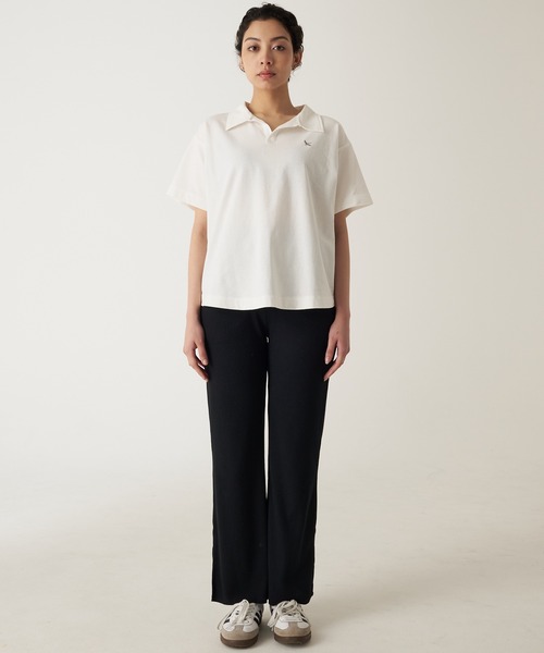 Eddie Bauer(エディーバウアー)の「開襟 Tシャツ(Tシャツ/カットソー・レディース・ホワイト/チャコール/杢グレー・S/L/M/XL)」の8枚目の写真