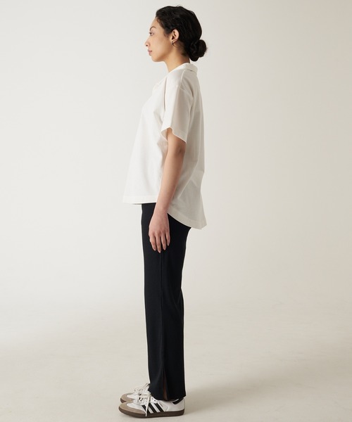 Eddie Bauer(エディーバウアー)の「開襟 Tシャツ(Tシャツ/カットソー・レディース・ホワイト/チャコール/杢グレー・S/L/M/XL)」の9枚目の写真