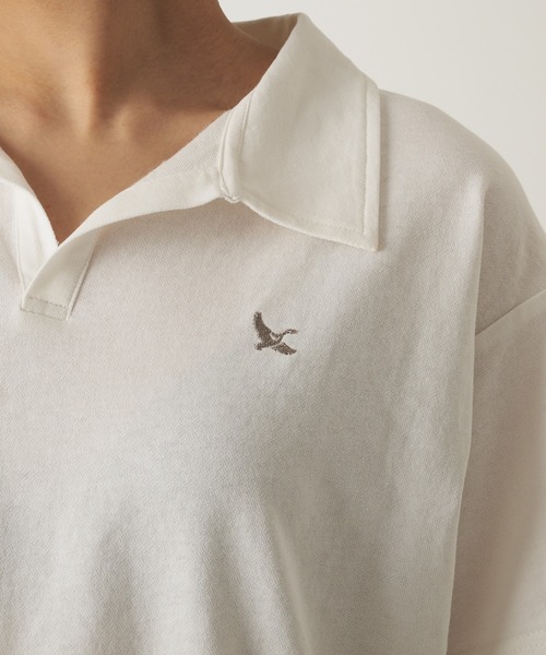 Eddie Bauer(エディーバウアー)の「開襟 Tシャツ(Tシャツ/カットソー・レディース・ホワイト/チャコール/杢グレー・S/L/M/XL)」の12枚目の写真