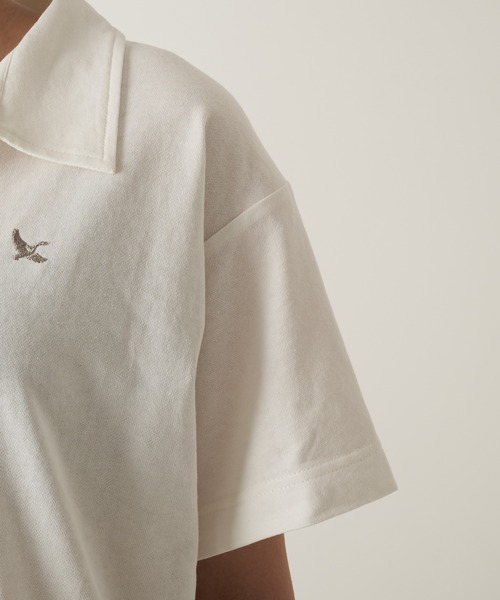Eddie Bauer(エディーバウアー)の「開襟 Tシャツ(Tシャツ/カットソー・レディース・ホワイト/チャコール/杢グレー・S/L/M/XL)」の13枚目の写真