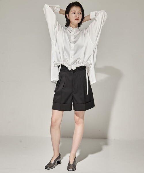 UJOH(ウジョー)デザイン　シャツ　サイズ2 UJOH(ウジョー) Slit sleeve 別注シャツ | B'2nd（ビーセカンド