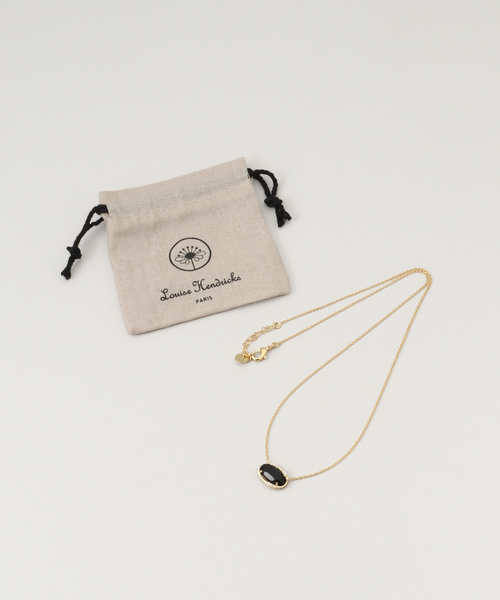 Noble（ノーブル）の「Louise Hendricks/ルイーズ ヘンドリックス ブラックオニキスショートネックレス（ネックレス・レディース・ブラック・FREE）」の9枚目の写真