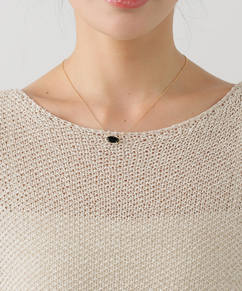 Noble（ノーブル）の「Louise Hendricks/ルイーズ ヘンドリックス ブラックオニキスショートネックレス（ネックレス・レディース・ブラック・FREE）」の10枚目の写真