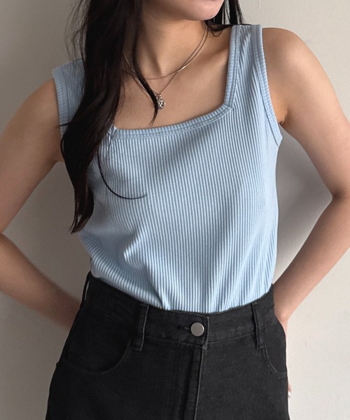 2WAYカットリブタンク【ZOZOTOWN限定アイテム】（タンクトップ