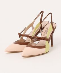 Limit till 2359（リミットティルリミットティルトゥエンティスリーフィフティナイン）の「Limit till 2359 リミットティル2359 リボンポインテットトゥピンヒールバックスリング（パンプス）」