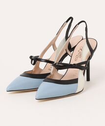 Limit till 2359（リミットティルリミットティルトゥエンティスリーフィフティナイン）の「Limit till 2359 リミットティル2359 リボンポインテットトゥピンヒールバックスリング（パンプス）」