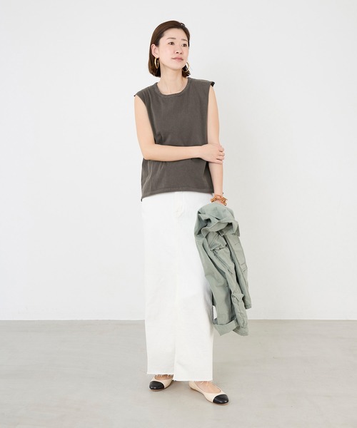 セール】【upper hights】カットオフノースリーブT-shirt-CUT