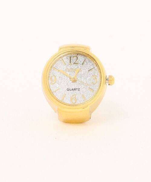 Burner(バーナー)の「【OKUOKU 0909】watch ring 指輪時計 フリーサイズ仕様 oku-ring-g4【RBTS】(リング・レディース・ピンク系7/シルバー系5/ゴールド系3/シルバー系2/ゴールド系1/シルバー/B/シルバー系4/ピンク系6/パープル系その他3/ホワイト系その他4/ブラック系その他3/ピンク系その他6/レッド系その他2/ホワイト系その他2/ブラック系その他/ゴールド系その他6/ゴールド系9/ゴールド系4/レッド系その他3/イエロー系その他3/ホワイト系その他3/パープル系その他2/パープル系その他/レッド系その他/ホワイト系その他/ピンク/グリーン/ホワイト/シルバー系3/ゴールド系2/シルバー系6/ブルー系その他3/ブラック系その他2/ブルー系その他2/イエロー系その他/ゴールド系/ピンク系その他/ゴールド系8/ゴールド系7/ゴールド系6/ゴールド系5/その他1/ピンク系その他4/グリーン系その他/ブルー系その他/イエロー/シルバー系1/ピンク系その他2/ブラック/ブルー系その他4/ホワイト系その他5/ゴールド系その他2/ゴールド系その他3/ゴールド系その他4/レッド/ブラック系その他4/ピンク系その他7/パープル系/イエロー系その他2/ゴールド系その他5/ゴールド系その他7/ピンク系5/A/ネイビー/ピンク系その他3/ピンク系その他5/グリーン系その他2/ゴールド系その他/ピンク系1/ピンク系2/ピンク系3/ピンク系4・FREE)」の2枚目の写真