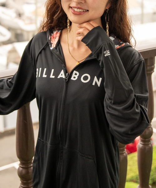 BILLABONG（ビラボン）の「【BILLABONG/ビラボン】24SS RASH ZIP HOOD/水陸両用UVジップアップフードパーカー長袖ラッシュガード(水着)（ラッシュガード・メンズ・ネイビー/ブラック/ホワイト・LARGE/MEDIUM/SMALL）」の2枚目の写真