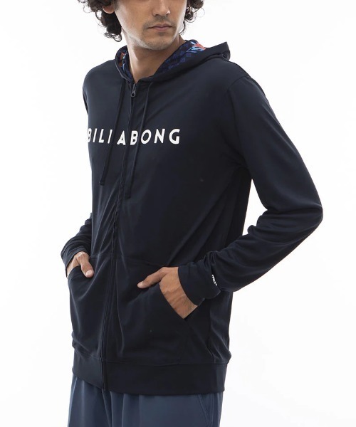 BILLABONG（ビラボン）の「【BILLABONG/ビラボン】24SS RASH ZIP HOOD/水陸両用UVジップアップフードパーカー長袖ラッシュガード(水着)（ラッシュガード・メンズ・ネイビー/ブラック/ホワイト・LARGE/MEDIUM/SMALL）」の9枚目の写真