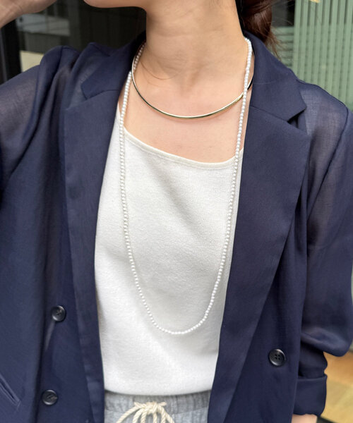 DouDou（ドゥドゥ）の「パール付チョーカー（ネックレス・レディース・ゴールド/シルバー・FREE）」の7枚目の写真