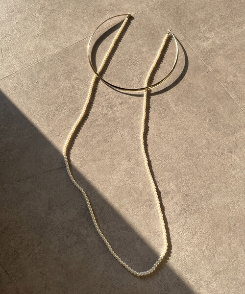 DouDou（ドゥドゥ）の「パール付チョーカー（ネックレス・レディース・ゴールド/シルバー・FREE）」の8枚目の写真