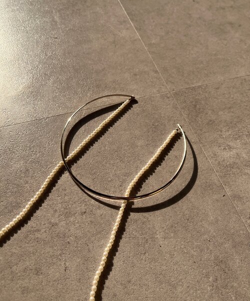 DouDou（ドゥドゥ）の「パール付チョーカー（ネックレス・レディース・ゴールド/シルバー・FREE）」の9枚目の写真