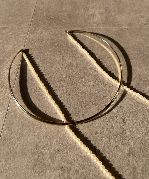 DouDou（ドゥドゥ）の「パール付チョーカー（ネックレス・レディース・ゴールド/シルバー・FREE）」の10枚目の写真