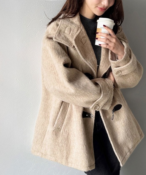 セール】【mily bilet】大人の冬を格上げする主役アウター。フェザー