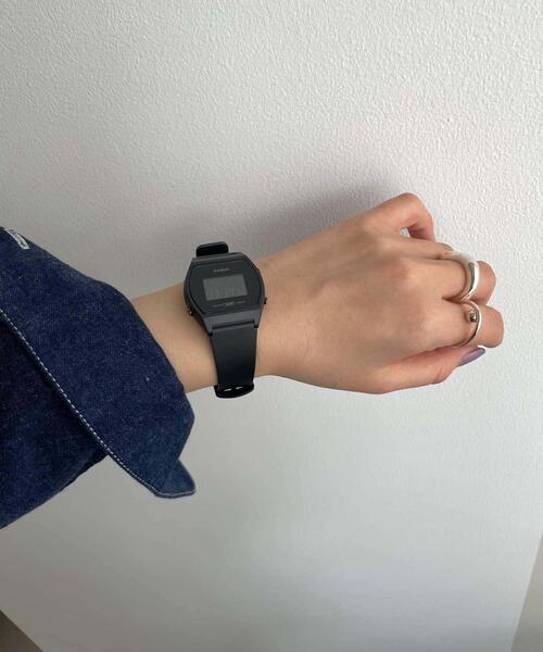 CASIO(カシオ)の「CASIO メタルデジタルウォッチ(アナログ腕時計・レディース・ベージュ/ブラック/ピンクベージュ・-)」の2枚目の写真