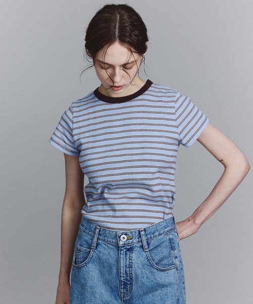 PUBLIC TOKYO(パブリックトウキョウ)の「【別注】Robert P.Miller TEE(Tシャツ/カットソー・レディース・ワイン/ブルー/ホワイト/ライトグレー/ブラウン系/ネイビー/ベージュ系・FREE)」の6枚目の写真