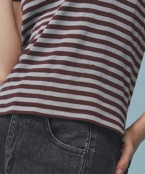 PUBLIC TOKYO(パブリックトウキョウ)の「【別注】Robert P.Miller TEE(Tシャツ/カットソー・レディース・ワイン/ブルー/ホワイト/ライトグレー/ブラウン系/ネイビー/ベージュ系・FREE)」の8枚目の写真