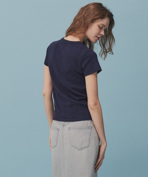 PUBLIC TOKYO(パブリックトウキョウ)の「【別注】Robert P.Miller TEE(Tシャツ/カットソー・レディース・ワイン/ブルー/ホワイト/ライトグレー/ブラウン系/ネイビー/ベージュ系・FREE)」の11枚目の写真