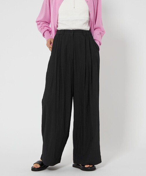 CITEN（シテン）の「＜CITEN＞サマー3タックイージーワイドパンツ（その他パンツ・レディース・ブラック/ベージュ/イエロー/ダークブラウン・L/M/S）」の10枚目の写真