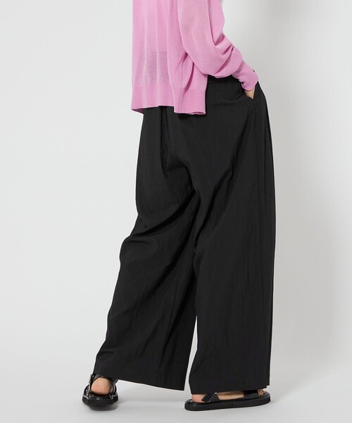 CITEN（シテン）の「＜CITEN＞サマー3タックイージーワイドパンツ（その他パンツ・レディース・ブラック/ベージュ/イエロー/ダークブラウン・L/M/S）」の8枚目の写真