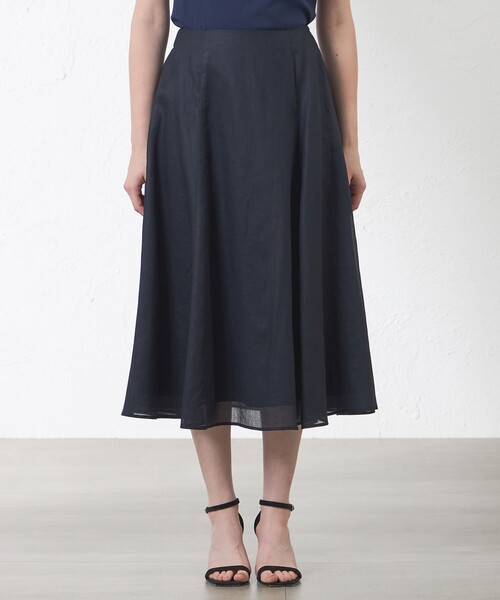 amaca（アマカ）の「ポリエステルオーガンジーフリルスカート（スカート・レディース・ネイビー/ベージュ/グリーン系その他3・38/40）」の10枚目の写真