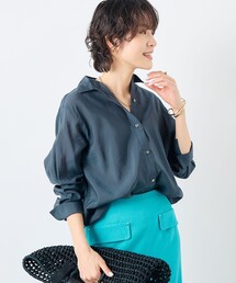 NOLLEY’S Sophi | 《セットアップ対応》シアーローン２WAYシャツ(シャツ/ブラウス)