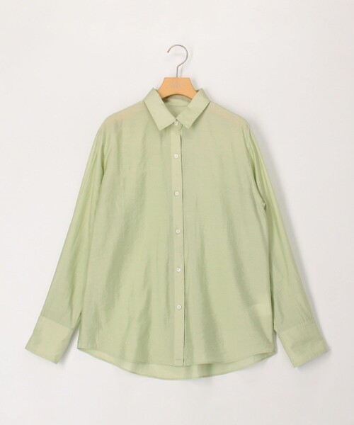 NOLLEY’S Sophi（ノーリーズソフィ）の「《セットアップ対応》シアーローン２WAYシャツ（シャツ/ブラウス・レディース・ホワイト/チャコールグレー/ライトグリーン/ベビーピンク/ミント/ライトブルー/ブラウン系その他7・38/36）」の21枚目の写真