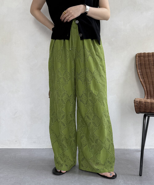 DouDou(ドゥドゥ)の「【WEB限定】レースイージーパンツ(その他 DouDou(ドゥドゥ)の「【WEB限定】レースイージーパンツ(その他