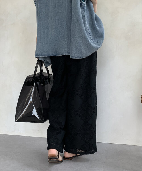 DouDou（ドゥドゥ）の「【WEB限定】レースイージーパンツ（その他