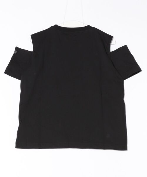 Limue(リミュ)の「カッティングデザイントップス(Tシャツ/カットソー・レディース・ブラック/オフホワイト・FREE)」の19枚目の写真