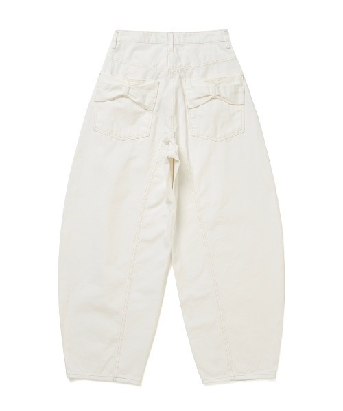 FREE STYLISTS(フリー スタイリスト)の「YUGA_YGMC Cocoon denim pants(デニムパンツ・レディース・ホワイト/ブラック・S/M/L)」の21枚目の写真