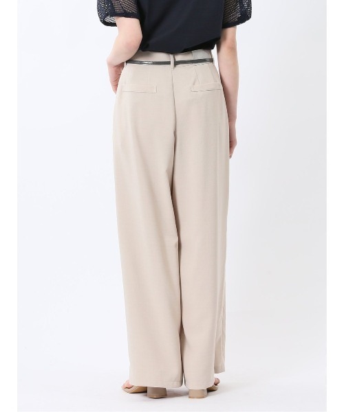 m.f.editorial(エムエフエディトリアル)の「【タンブラー加工】m.f.エディトリアル レディース タンブラーオックス ワイドパンツ(セットアップ可能)(スーツパンツ・レディース・グレー/ブラック・LARGE/MEDIUM)」の22枚目の写真