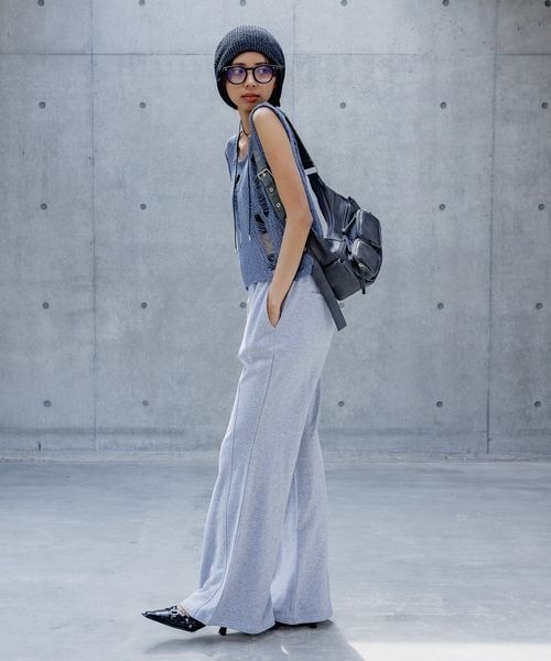 PAGEBOY（ページボーイ）の「スカシアミダメージベスト（ベスト・レディース・ブラック/オフホワイト/ブルー・FREE）」の20枚目の写真