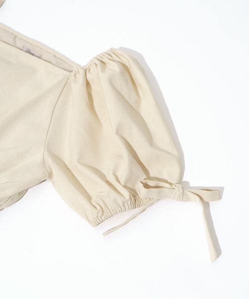 flower(フラワー)の「ナチュラルパフワンピース(ワンピース・レディース・アイボリー/ブラック・FREE)」の16枚目の写真