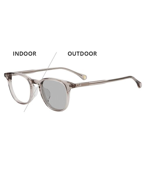 JOURNAL STANDARD relume(ジャーナルスタンダード レリューム)の「【WEB限定】Zoff|JOURNAL STANDARD relume ウェリントン型 サングラス|ジャーナルスタンダード レリューム 紫外線で色が変わる 調光 おしゃれ 紫外線防止 UVカット メンズ レディース ユニセックス(サングラス・レディース・ブラック/ブラック系その他2/ライトグレー系・FREE)」の4枚目の写真