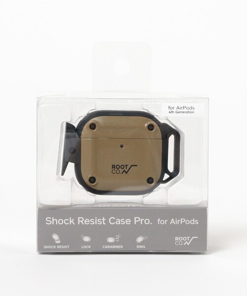 bpr BEAMS（ビーピーアール ビームス ）の「ROOT CO. / GRAVITY Shock Resist Case Pro. for AirPods (第4世代) 専用ケース（ヘッドフォン/イヤホン・レディース・ブラック/カーキ/ライトブラウン・ONE SIZE）」の4枚目の写真