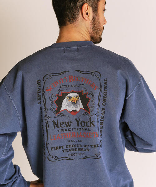 送料無料 Schott ショット PIGMENT EAGLE CREW SWEAT 782-5232005 ピグメント イーグル クルースウェット トレーナー メンズ 長袖 トップス セール】Schott/ショット/PIGMENT EAGLE CREW SWEAT/ピグメント