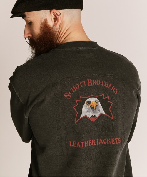 セール】Schott/ショット/PIGMENT EAGLE CREW SWEAT/ピグメント